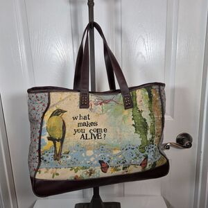 Kelly Rae Roberts "What Makes You Come Alive" Purse Tote Shoulder Bag Nature